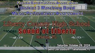 024 FBA District 3 Marching MPA – Liberty County High School Sound of Liberty [upl. by Lenard]