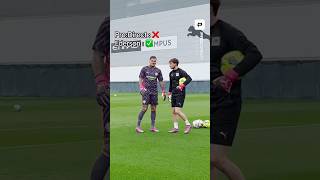 Ederson Side Volley Challenge goalkeeper manchestercity [upl. by Assile]