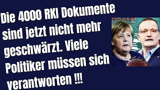 die 4000 RKI Files sind jetzt ungeschwärzt öffentlich Viele Politiker müssen Verantwortung tragen [upl. by Efi]