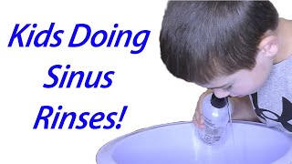 Pediatric Nasal Rinse  How a Sinus Rinse is Performed in Kids [upl. by Hauck]