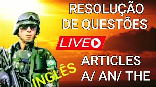 Inglês para ESA e EEAr Articles A AN THE em Questões [upl. by Ahsoem]