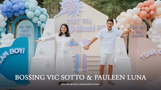 Pauleen Luna and Bossing Vic Sotto Gender Reveal by Nice Print Photo [upl. by Flessel]