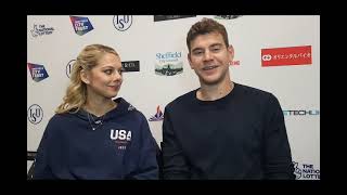 Alexa Knierim and Brandon Frazier Interview [upl. by Ellenrad]