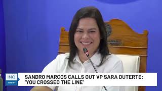 SANDRO MARCOS NASAKTANNAGALIT SA PAGBASTOS NI VP SARA SA KANYANG LOLO AT AMA Source InquirerNet [upl. by Aldercy706]