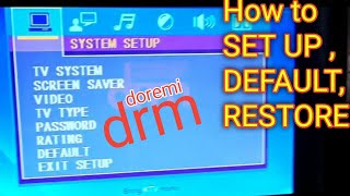 Videoke Player Set up DEFAULT  RESTORE  Megapro  drm Megaforce [upl. by Alius]