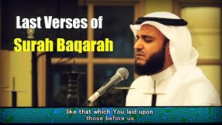 Last verses of Surah Baqarah  Mishari AlAfasy [upl. by Nevyar262]