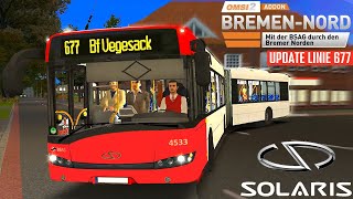 OMSI 2 60 FPS  UPDATE BREMENNord  Linie 677 🦆⛵️  Lets Play Omsi 2 892 [upl. by Alexei645]