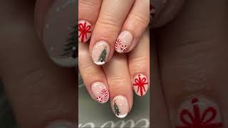 Christmas themed nails doing Christmas themed vids from now until Christmas 🤶🎄🎅 trending fyp [upl. by Lemor]