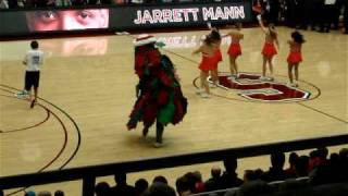 The Stanford University Mascot Dances During Break at Mens Basketball Game [upl. by Leelah167]