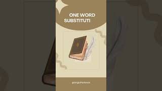 One Word Substitutions Vocabulary  PSC [upl. by Elbring]