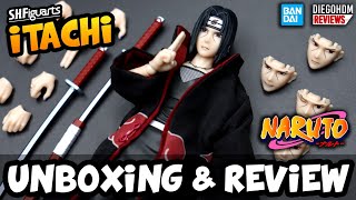 ITACHI UCHIHA SH Figuarts Naruto Unboxing e Review BR [upl. by Ellecram]