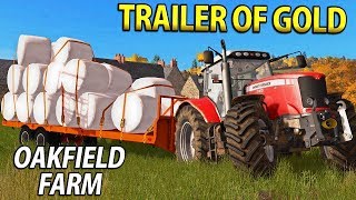 TRAILER OF GOLD  Farming Simulator 17  Oakfield Farm  Episode 20 [upl. by Nonnaihr949]