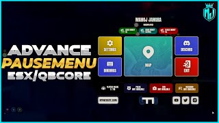 FREE Advanced Pause Menu Script for FiveM Servers  MJ DEVELOPMENT [upl. by Procto]