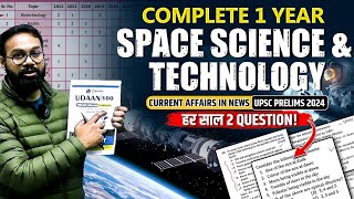 Complete 1 Year Current Affairs  Space Science And Technology  UPSC 2024  OnlyIAS [upl. by Nehepts]