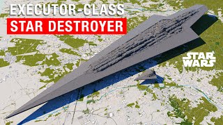 Star Wars The Immense Size of the ExecutorClass Star Destroyer [upl. by Meryl]