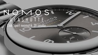 Quick Look at the Nomos Glashütte Club Sport neomatik 39 smoke [upl. by Anytsyrk152]