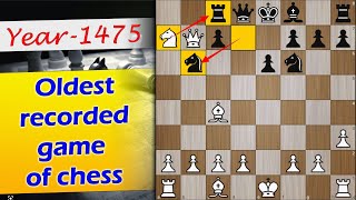 Oldest recorded game of chess  Castellvi vs Vinyoles 1475 [upl. by Llewen315]