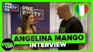 🇮🇹 ANGELINA MANGO  La noia INTERVIEW  Madrid PrePartyES 2024  Italy Eurovision 2024 [upl. by Pratte]