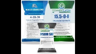 Hydroponic Nutrient Mixing masterblend fertilizer [upl. by Buiron]