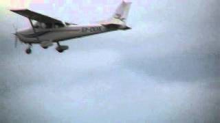 Go Around Cessna 172 nearly Crash  Cork Airport with Live ATC [upl. by Adnalahs]