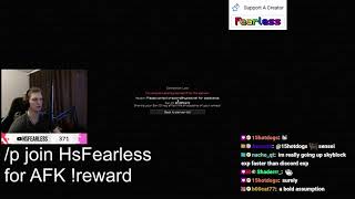 HSFearless Banned Live on Stream [upl. by Scarito]