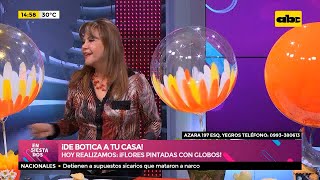 ¡De Botica a tu casa Flores pintadas con globos [upl. by Aimak428]