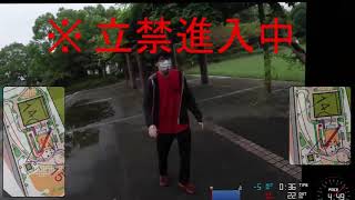 【オリエンテーリング】千葉県協会スプリント練習会 DISQ 20200926  Orienteering Headcam [upl. by Sorodoeht]