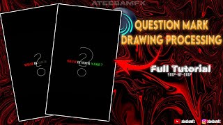 Question Mark Animation Alight Motion  Alight Motion Full Stepbystep Tutorial ATEEBamfx [upl. by Artinad]