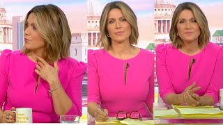 Susanna Reid Cleavage Bright Pink Dress  Good Morning Britain 2102024 [upl. by Esenwahs748]