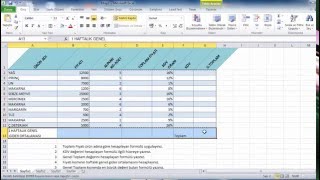 Excel Genel Tekrar Uygulaması [upl. by Yuria]