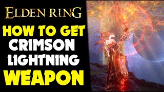 Elden Ring  How to get INSANELY GOOD RED LIGHTNING Vykes Dragonbolt Incantation EldenRing [upl. by Tenahs691]