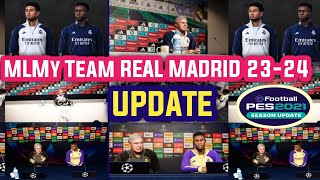 PES 2021 MLMyTeam Real Madrid CF Update 20232024 [upl. by Pylle127]