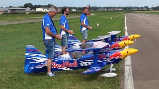 AWESOME DISPLAY OF THE RED BULL AEROBATIC TEAM [upl. by Cired]