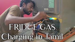 Fridge compressor change gas charging in Tamil 9840814014 Chennai [upl. by Brittaney]