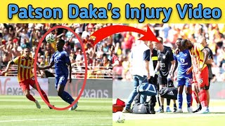 Leicester striker Patson Daka out for a few months with ankle injury  Patson Daka injury video [upl. by Godber130]