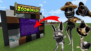 Minecraft Portal TO Zoonomaly🤯 Zoonomaly  Portal [upl. by Jollanta]