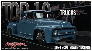 TRUCKS TOP 10 Top Trucks at the 2024 SCOTTSDALE AUCTION  BARRETTJACKSON [upl. by Swart310]