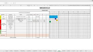 PLANTILLA MESOCICLO  ENLAZANDO BASE DE DATOS [upl. by Daisey355]