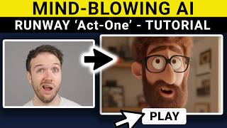 Runway ActOne  How To Create Mindblowing Character Animations Easily with Pro Tips [upl. by Imoyik]