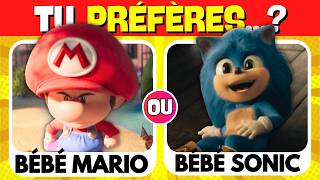 Tu Preférès Édition Mario 🆚 Sonic 🍄🦔  QuizZapp [upl. by Jessee]