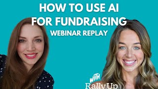 AI and ChatGPT for Nonprofit Fundraising  Webinar Replay [upl. by Enelrats732]