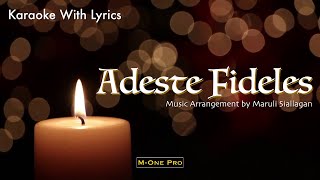 ADESTE FIDELES  KARAOKE [upl. by Edyaw]