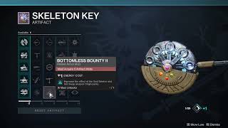 Season of Plunder New Artifact  All Perks amp Mod Unlocks Preview Skeleton Key Destiny 2 [upl. by Iot]