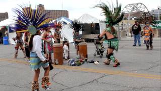 Cuauhetemoc Aztec Dancers at Iowas Latino Heritage Festival 2011 [upl. by Letnohs873]