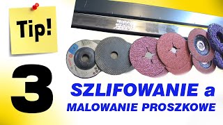 Szlifowanie a MALOWANIE PROSZKOWE  wzornik [upl. by Arual110]