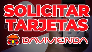 Como Solicitar Tarjeta de Credito Davivienda ➡️ Desde la Aplicación [upl. by Enomyar388]