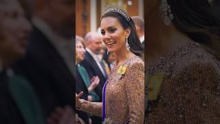 Catherine In Full Princess Mode In Dazzling Jenny Packham And Queen Elizabeth II’s Earrings 💎 [upl. by Eilyak364]