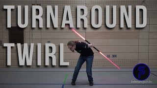 Rundherum Wirbeln  Turnaround Twirl  Staff Lightsaber Trick [upl. by Brunella]