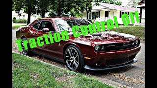 Turning Traction Control Completely Off 2018 Challenger RT Scat Pack [upl. by Aurthur809]