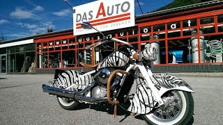 Motorrad lackieren restaurieren  Airbrush Zebra Look Getriebe reparieren [upl. by Robbin]